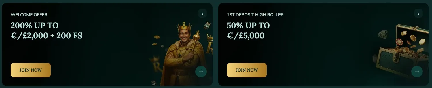 Royalen Casino bonuses